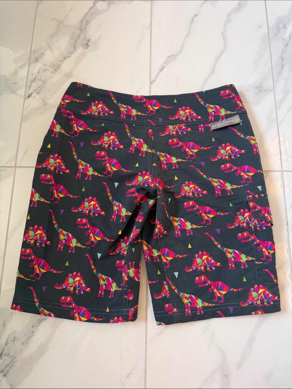SHREDLY Jonesy MTB Mountain Bike Cycling Athletic Shorts In Dino Women’s Size 4 - Picture 4 of 14